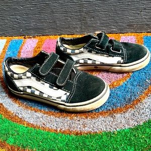 VANS TODDLER VELCRO CHECKERED SHOES